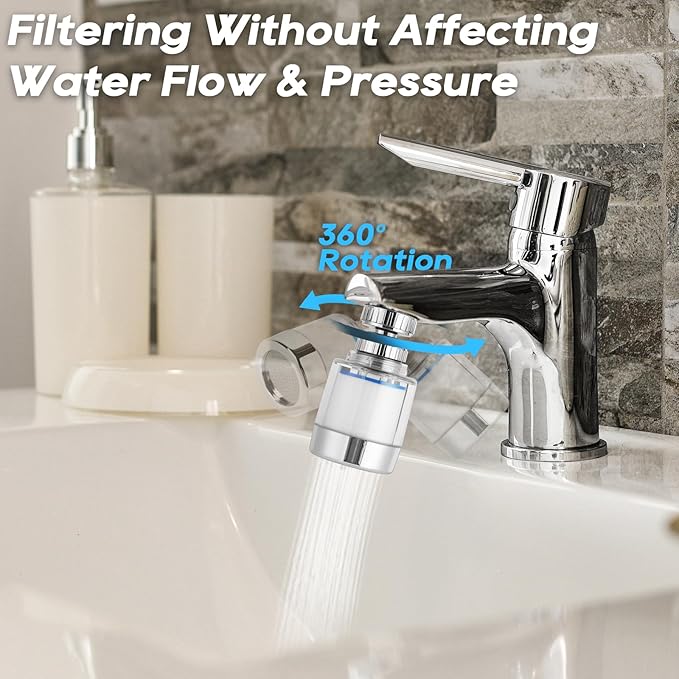 Rotating Faucet Extender Sink Aerator, Sink Filter Water Faucet, 360 ° Faucet - Image 6