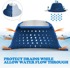 Bathtub Drain Hair Catcher, Silicone Collapsible 1 Pack Drain Protector - Image 6