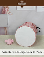HUNRUNG Laundry Hamper, Large Canvas Fabric Lightweight Storage Basket Toy - Image 7