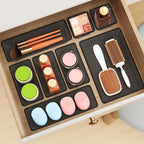 12-Piece Drawer Organizer Set, 4 Sizes Versatile Plastic Vanity Organizer - Image 8