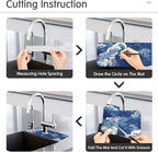 Kitchen Sink Splash Guard 2 PCS 14.7 Inch Sink Faucet Mat Splash Guard - Image 4