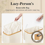 Slim Laundry Hamper, 60L Waterproof Narrow Laundry Basket - Image 3