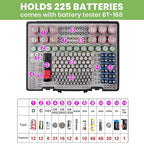 Battery Organizer Storage Holder- Batteries Case Containers Box - Image 2
