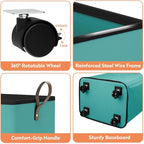 Laundry Basket with Wheels, Collapsible Laundry Baskets, Laundry Hamper with - Image 7