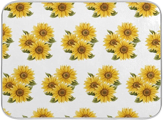 Absorbent Dish Drying Mat for Kitchen Counter by BEEPLUS