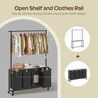 Laundry Sorter 4 Section, Rolling Laundry Hamper - Image 4