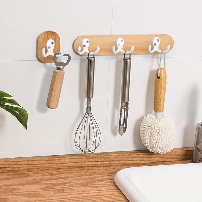 IBosins 20 Pack Heavy Duty Coat Hooks Wall Mounted - Image 3