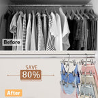 Pants Hangers Space Saving, Stackable Skirt Hangers - Image 2