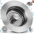 Hygie Rinse 3-in-1 Kitchen Sink Strainer Stopper Combo All Metal Stainless Pop by Greatcomfortathome