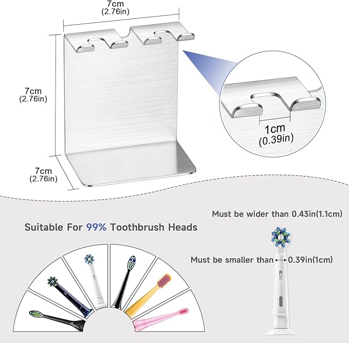 Electric Toothbrush Head Holder, Oukimly Toothbrush Holder Wall Mounted or - Image 9