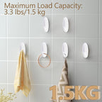 12 Pack Medium Utility Hooks, Holds up to 2.5 lb, Damage Free Hanging Hooks - Image 6