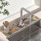 Dish Drying Mat for Kitchen Counter Matt, Super Absorbent Non-slip Rubber Backed - Image 4