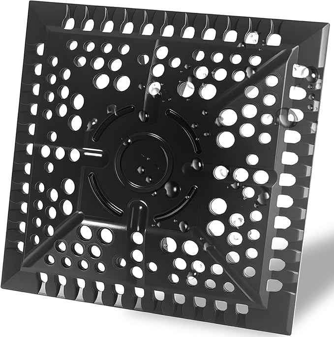 Shower Drain Hair Catcher, Square Silicone Shower Drain Cover by ABorCD