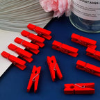 Jdesun 50pcs Wooden Photo Clips Natural Wooden Mini Laundry Pins Clothespins - Image 7