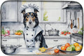Caroline's Treasures DAC6214DDM Borzoi The Chef Dish Drying Mat Absorbent Dish by CarolinesTreasures