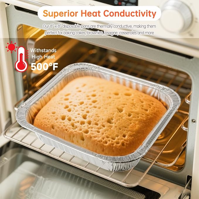 8x8 Aluminum Pans with Lids - Image 5