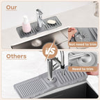 15.75 Inch kitchen Sink Faucet Mat, Silicone Sink Protector&Splash Guard - Image 5