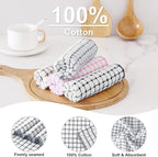Kitinjoy Cotton 8 Pack Terry Kitchen Dish Cloths, 12 x 12 Inches Super Soft and - Image 2