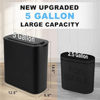 Cesun Motion Sensor Trash Can, 5 Gallon Automatic Bathroom Garbage Can - Image 2