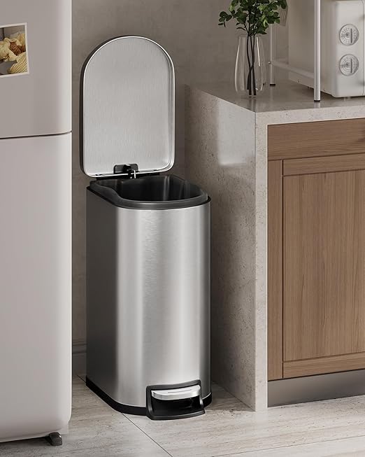 Garvee 13 gal / 50 L Stainless Steel Kitchen Trash Can - Image 2