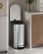 Garvee 13 gal / 50 L Stainless Steel Kitchen Trash Can - Image 2