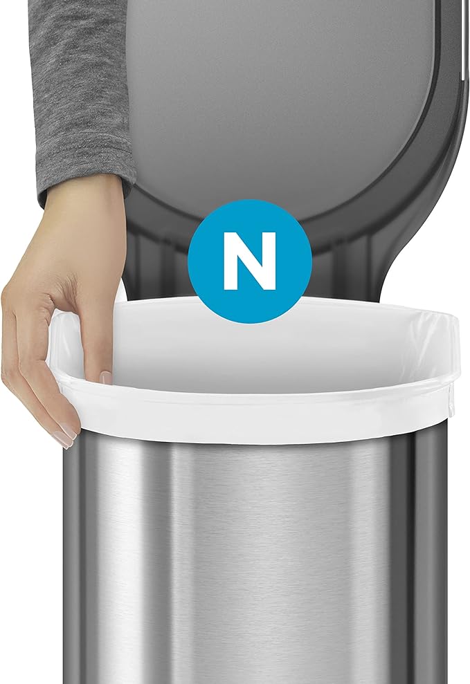 simplehuman Code N 100 Count, Dispenser Pack Custom Fit Liners, Drawstring - Image 4