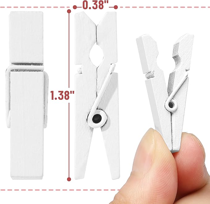 Mr. Pen- Wooden Clothes Pins, Natural Wood, 1.4 Inch, Small Clothes Pins Wood - Image 3