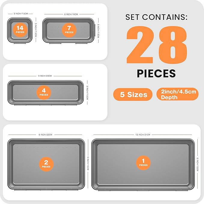 【Military Grade】 Drawer Organizer, 【】 Clear Makeup organizer - Image 3