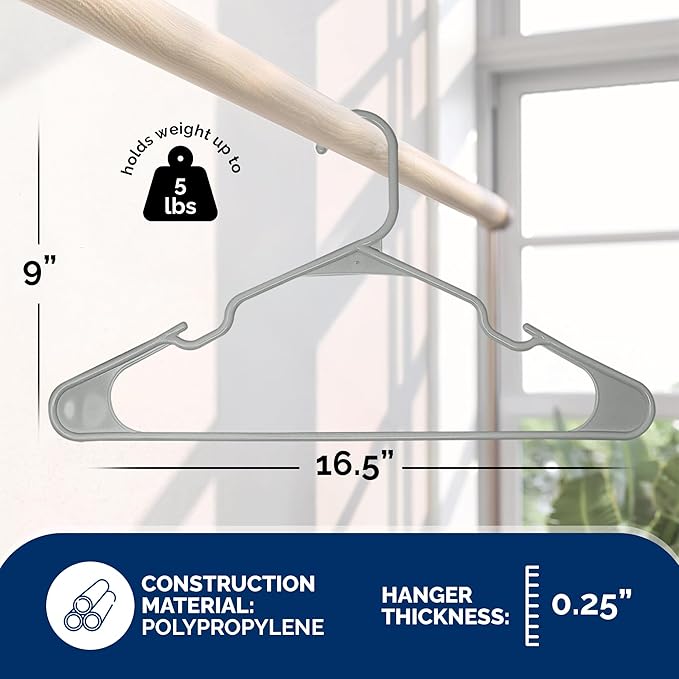 Plastic Hangers 50 Pack - Image 3