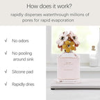2 PCS Water Absorbent diatomite Coasters, 9.5" x 4" Water Absorbing Stone Tray - Image 4