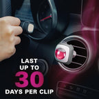 Air Jungles Honey Peach Scent Car Air Freshener Vent Clip, Natural Essential - Image 7
