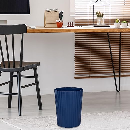 JiatuA Small Trash Can Plastic Wastebasket Round Garbage Container Bin - Image 5