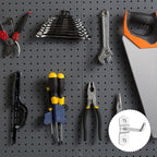 Garneck 12Pcs Metal Display Pegboard Hooks Cabinet Display Tool Hook - Image 3