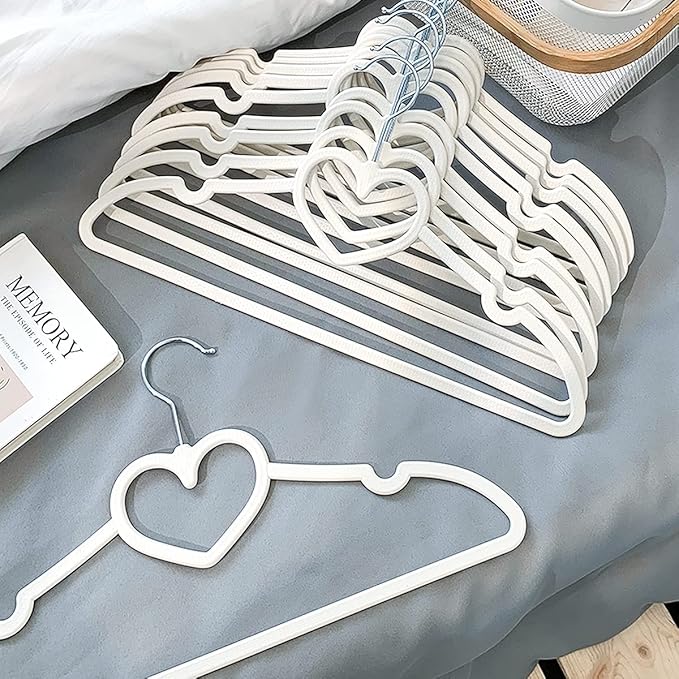 Plastic Hangers 20 Pack, Cute Clothes Hangers Ultra Thin Space Saving - Image 6