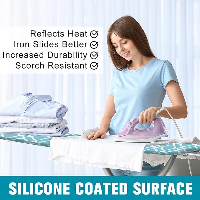 Ironing Board Cover and Pad, Standard Size 15" x 54" Iron Board Replacement - Image 5
