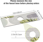 Sink Faucet Absorbing Mat, 2 Pack Drying Mat Around Faucet Sink Splash Guard - Image 2