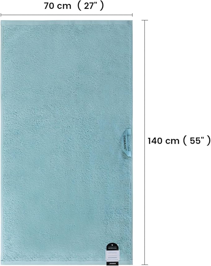 SEMAXE Bath Towel for Bathroom, 100% Cotton Towel - Image 6