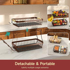 2 Tier Large Fruit Basket for Kitchen Counter - Image 3