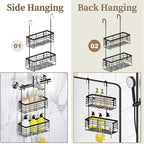 DELLAN 2-Tier Shower Hanging Caddy, Shower Rack - Image 3