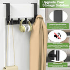 Stainless Steel Over Door Hooks, Over Door Hanger Holder - Image 6
