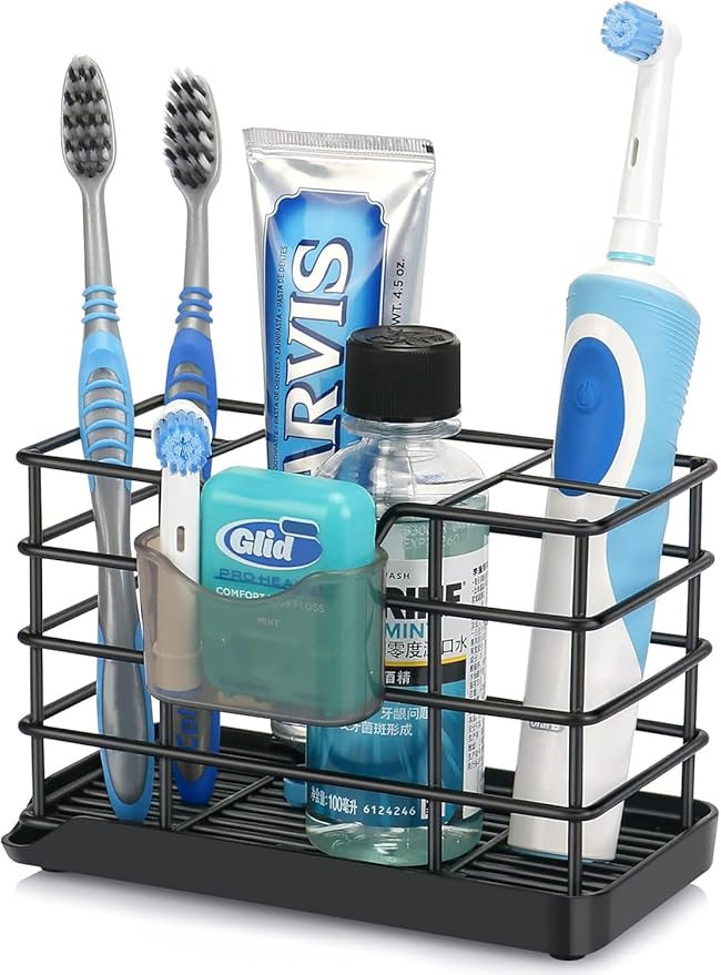 Toothbrush Holders for Bathrooms, Stainless Steel Bathroom Toothbrush Holder by Chintu