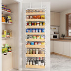 8-Tier Over The Door Pantry Organizer, Heavy-Duty Metal Wall Mount or Hanging - Image 4