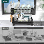 B-Land Dish Drying Rack: 2 Tier Dish Racks - Image 5