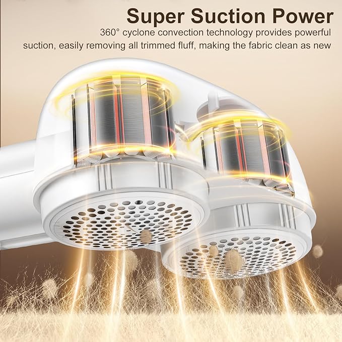 Fabric Shaver, Handzee Electric Lint Shaver, Dual Motor Sweater Shaver - Image 2