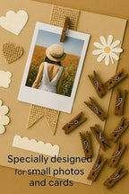 LWR CRAFTS Wooden Mini Clothespins 100 Per Pack 1" 2.5cm - Image 10