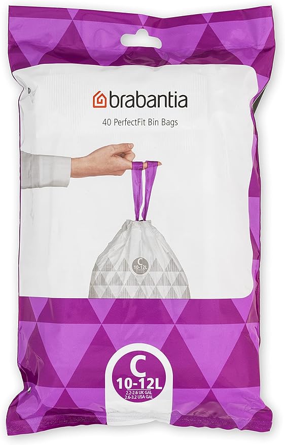 Brabantia PerfectFit Trash Bags Thick Plastic Trash Can Liners by BrabantiaUSA