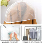 4 Pack Clear Clothing Hanger Shoulder Covers - Image 4