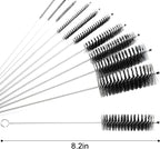 LOVEINUSA Straw Cleaner Brush, 10 Pieces 8.2 Inch Bottle Brush, Nylon Tube - Image 2