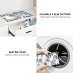 Navy Blue White Sea Turtle & Coral Dish Drying Mats - Image 8