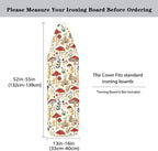 Sprowallow Mushroom Leaf Ironing Board Cover and Pad 15x54 Inch Standard Size - Image 5